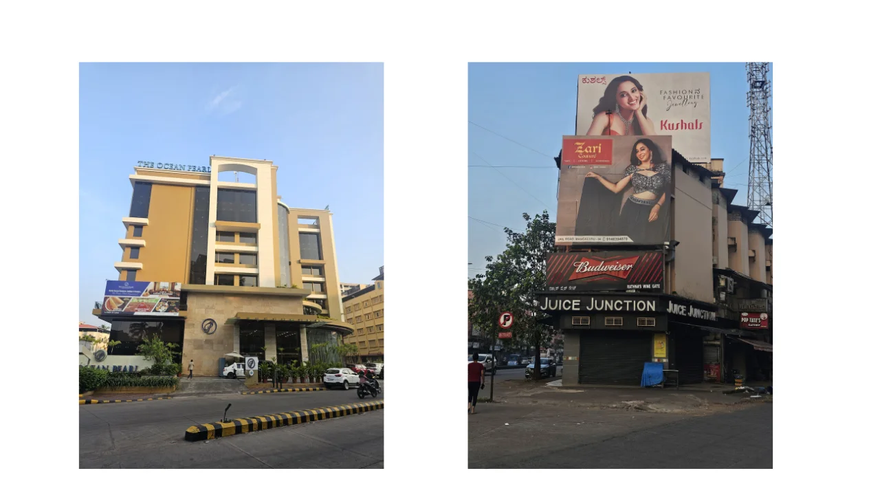 Real image of The Ocean Pearl hotel near the central business area of Mangalore.