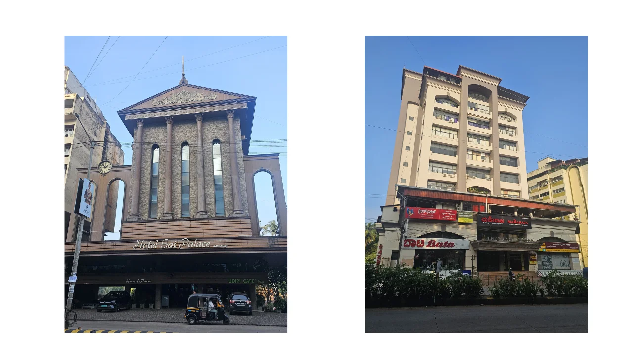 Real photo of Hotel Sai Palace and Hotel Maharaja, well-known restaurants near key residential projects.