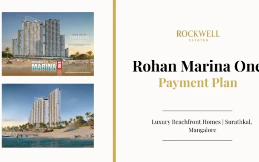 Rohan Marina One Payment Plan Featured Image showing luxury oceanfront high-rise project in Surathkal, Mangalore