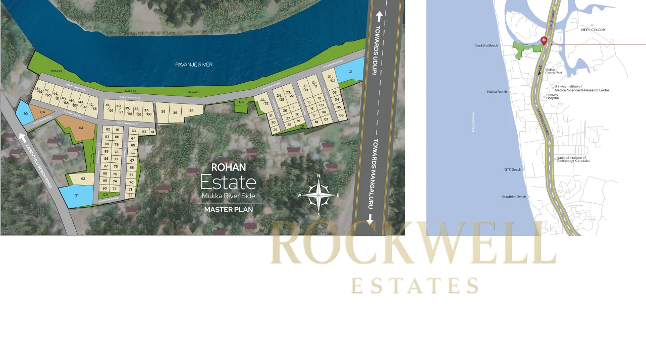 Rohan Estate Mukka riverside plotted development in North Mangalore